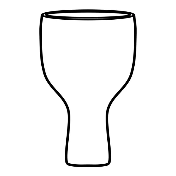 Bierglas isolierte Ikone — Stockvektor