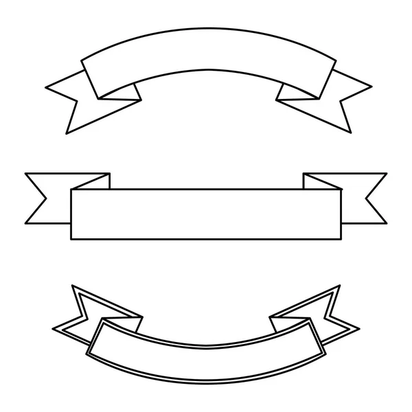 Conjunto de marcos de cintas — Archivo Imágenes Vectoriales