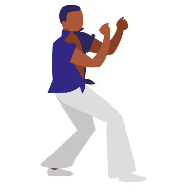 siyah tropikal müzisyen karakter