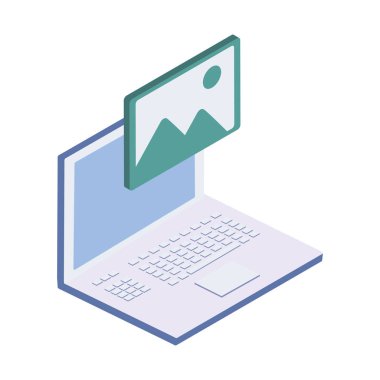 dizüstü bilgisayar izole kutsal kişilerin resmi