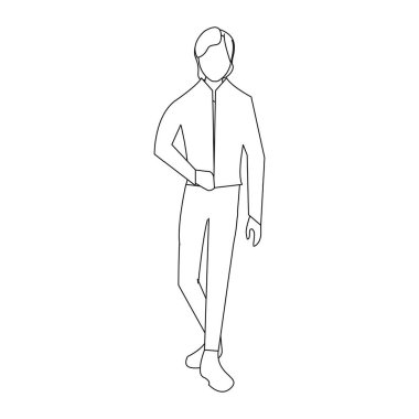 Doğrusal ayakta adam