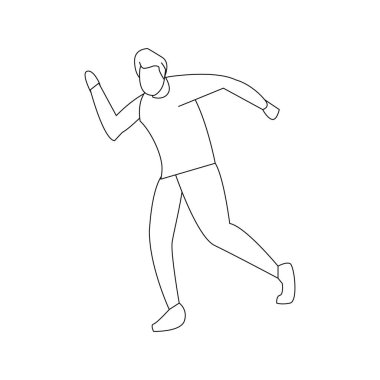 Doğrusal ayakta adam