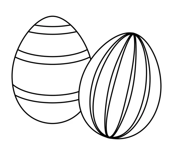 Díszített tojások, Húsvét — Stock Vector