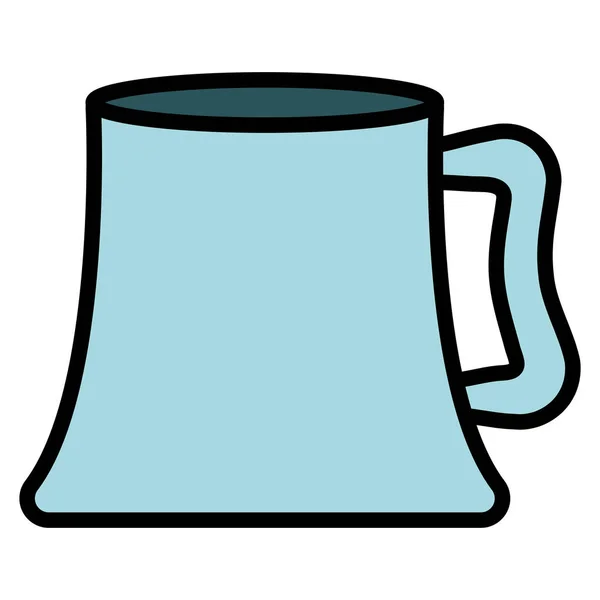 Pot de bière icône isolée — Image vectorielle