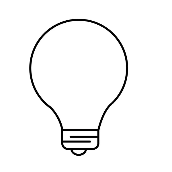 Luz da lâmpada ícone isolado —  Vetores de Stock