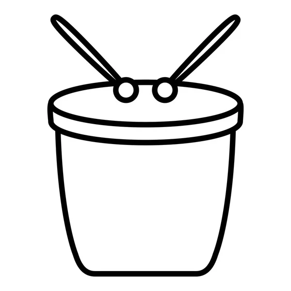 Ikona nástroje bongo karneval — Stockový vektor