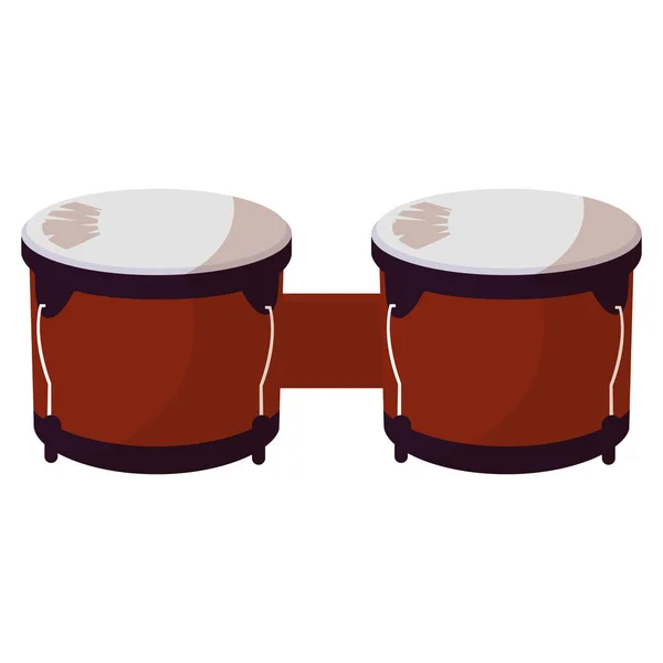 Instrumento timbal ícone musical —  Vetores de Stock