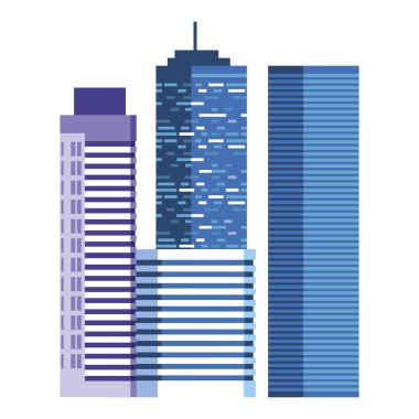 binalar metropolis cityscape sahne