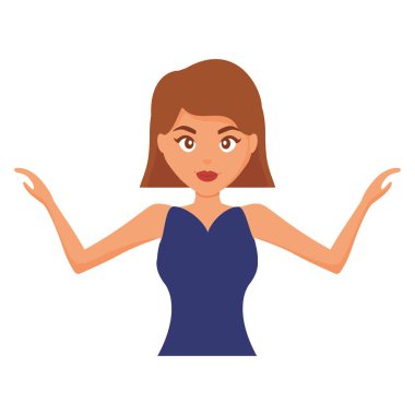 güzel ve seksi kadın karakter