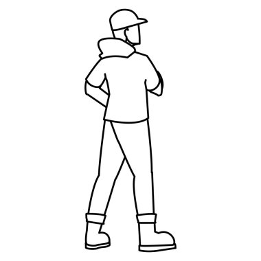 cap avatar karakter olan maceracı adam