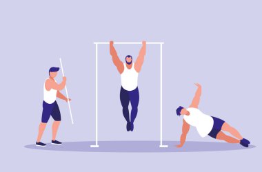 delikanlı Gymnasia barlarda pratik