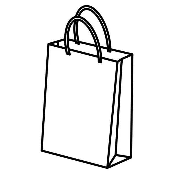 Alışveriş çantası izole simgesi — Stok Vektör