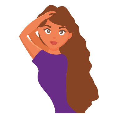 güzel ve seksi kadın karakter