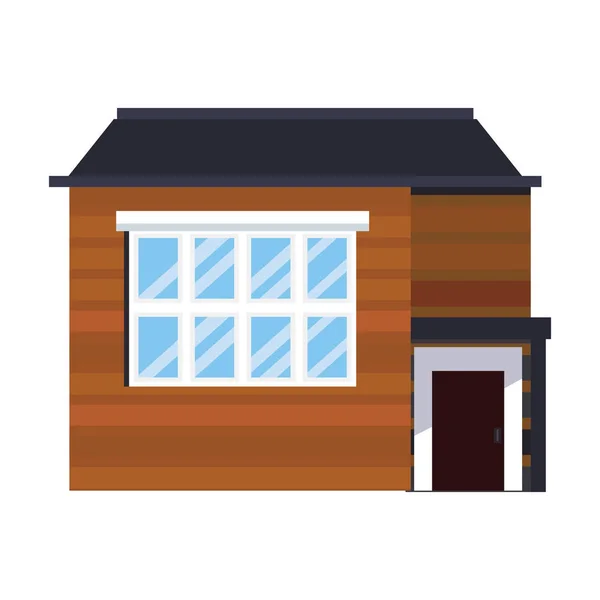 Casa fachada exterior — Vector de stock