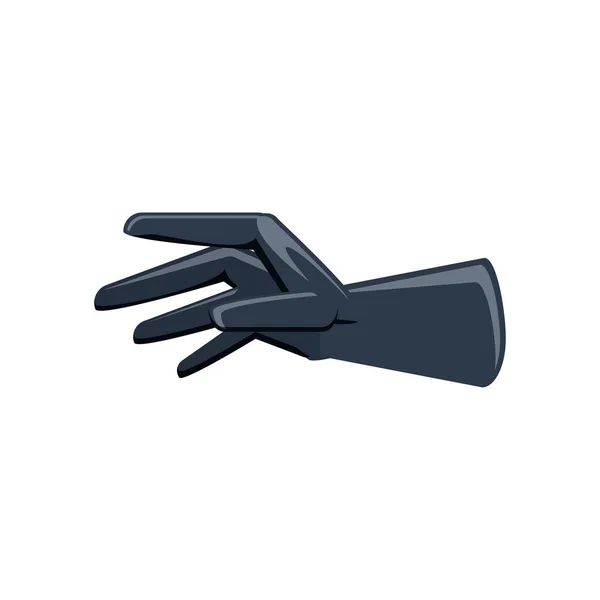 Gumové rukavice izolované ikona — Stockový vektor