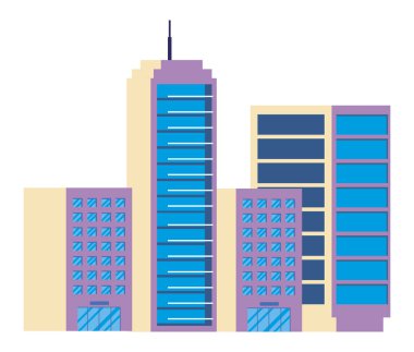 binalar metropolis cityscape sahne