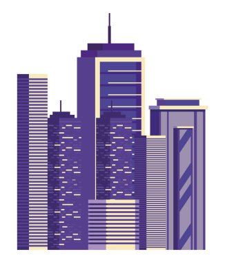 binalar metropolis cityscape sahne