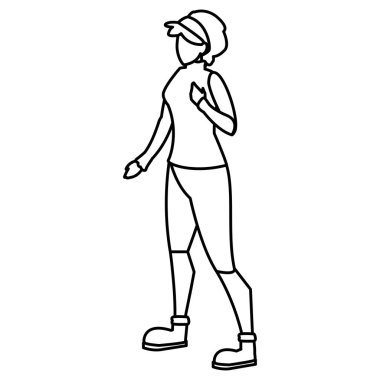 güzel genç kadın karakter