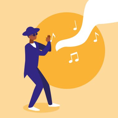 şapka ve güneş gözlüğü ile siyah müzisyen caz