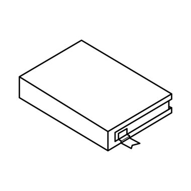 metin kitap izole simgesi