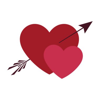 kalp sevgi ile ok simgesi