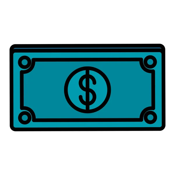 Bills dollars money icon — Stock Vector