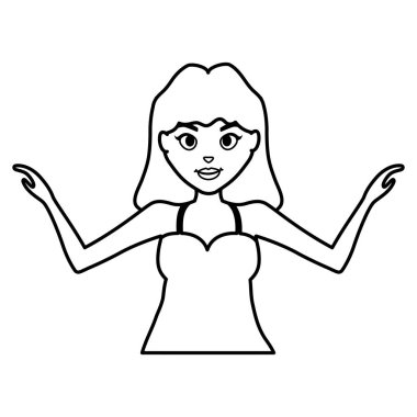 güzel ve seksi kadın karakter