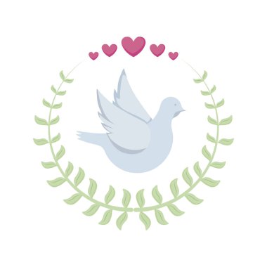 sevimli güvercin taç yapraklar