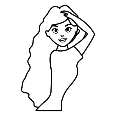 güzel ve seksi kadın karakter