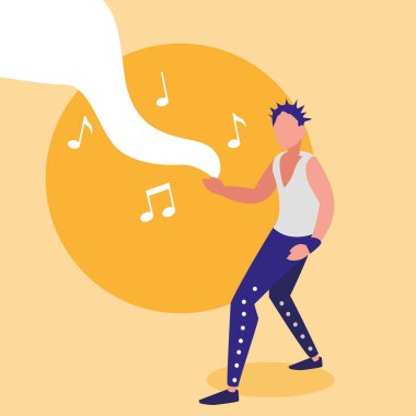 Rock'çı adam custome karakteri ile