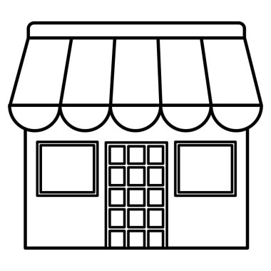 Bina cephe simgesi mağaza