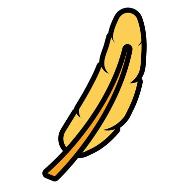 tüy egzotik izole simgesi