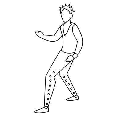 Rock'çı adam custome karakteri ile