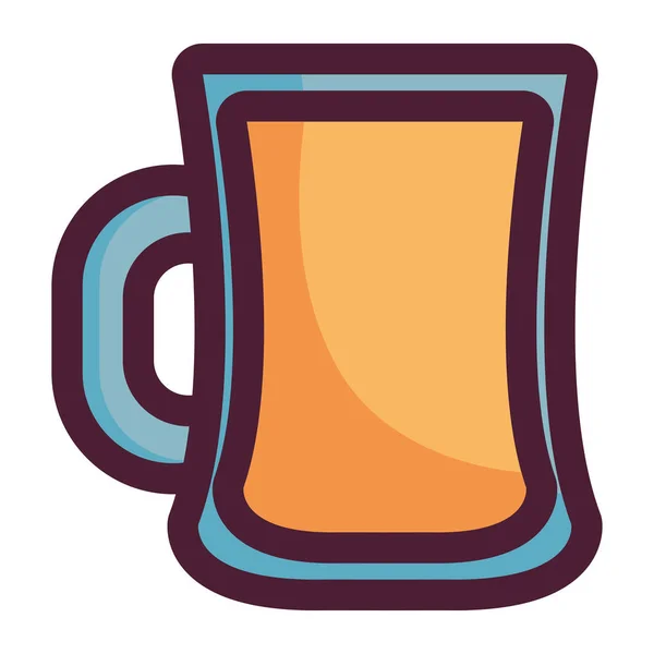 Beer jar isolated icon — Stock Vector