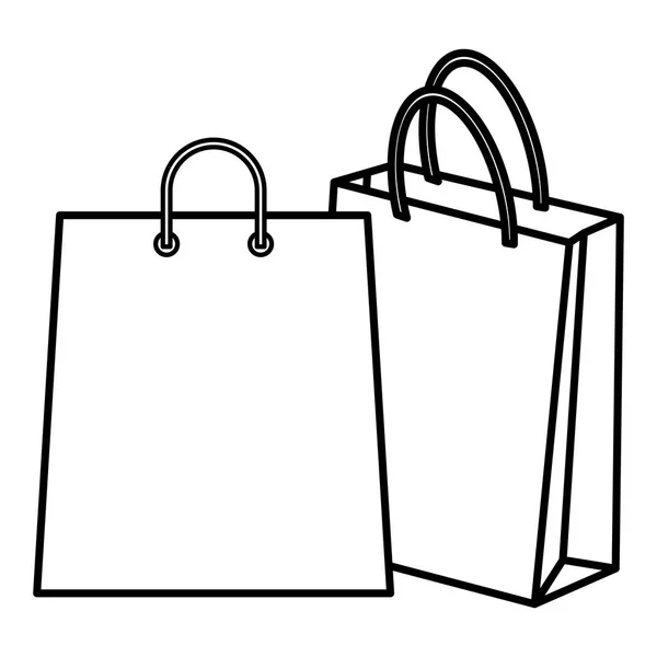 Shopping bag isolated icon — Stock Vector