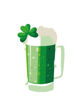 Saint patrick bira kavanoz yonca yaprağı