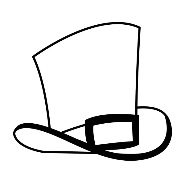 Lemprechaun tophat saint patricks icon — Stock Vector