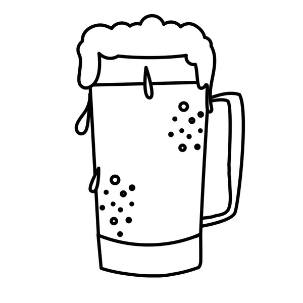 Beer jar drink icon — Stock Vector