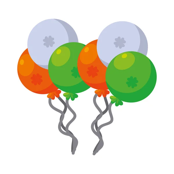 Saint patricks balloons helium — Stock Vector