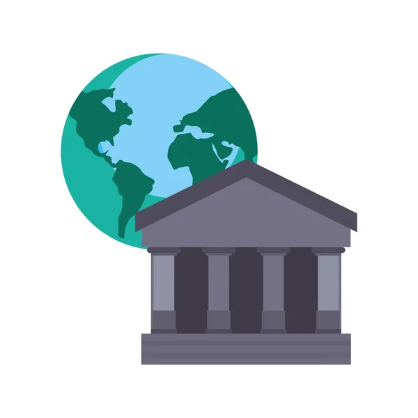Banca commercio mondiale — Vettoriale Stock