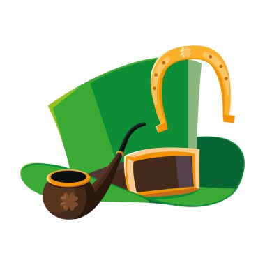 lemprechaun zanaat ahşap boru ve at nalı