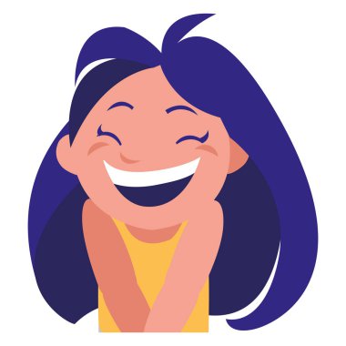 Mutlu küçük kız karakteri