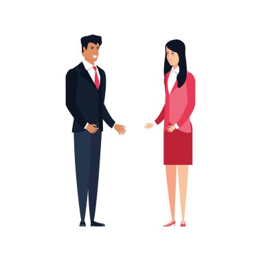 iş çift zarif avatar karakter