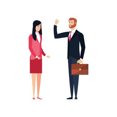 iş çift zarif avatar karakter