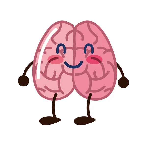 Cerebro de dibujos animados creatividad — Vector de stock