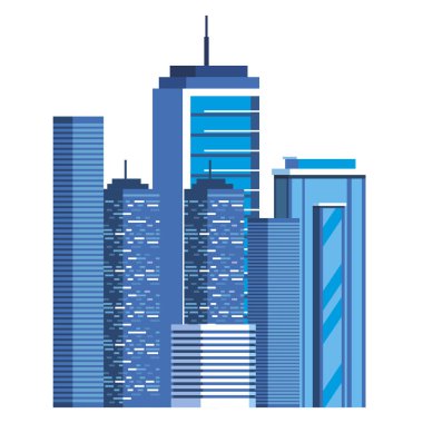 binalar metropolis cityscape sahne