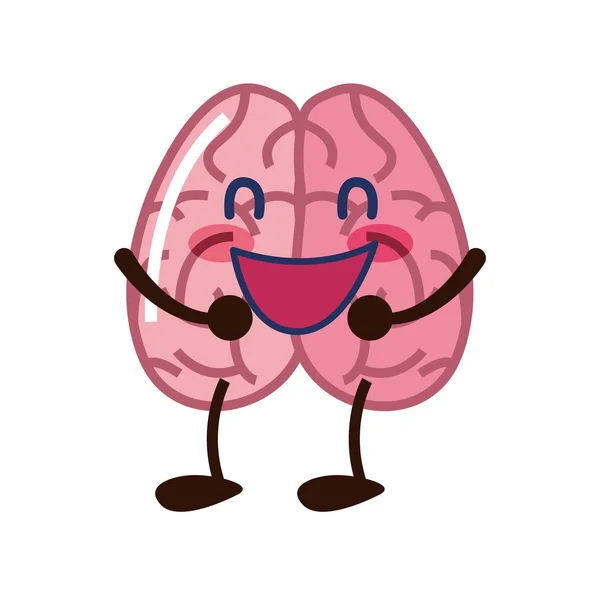 Brain cartoon creativity — Stock Vector