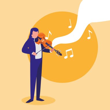 Fiddler karakteri oynayan kemancı