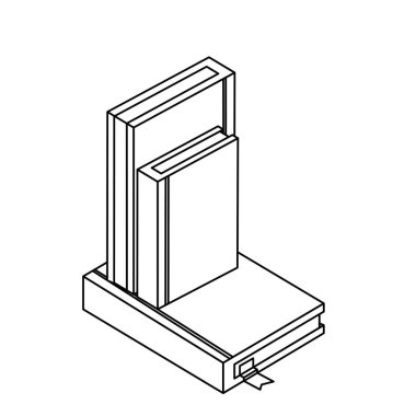 metin kitap izole simgesi