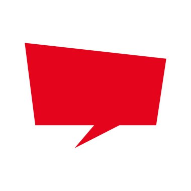 Beyaz arkaplanda konuşma balonu